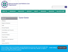 Tablet Screenshot of careers.nhpco.org